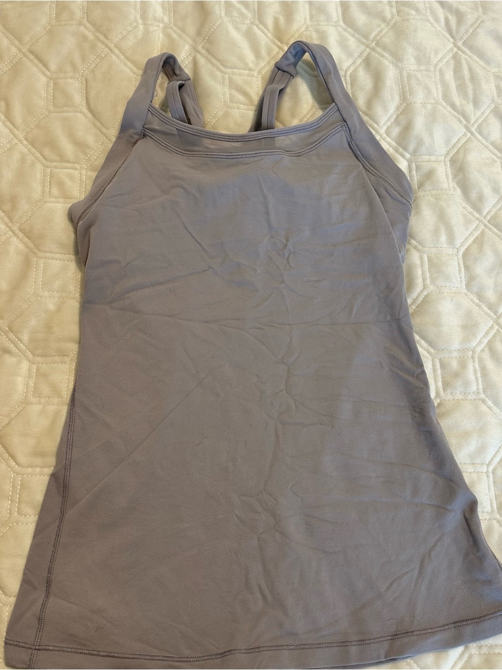 Lululemon Taupe/Lavendar Rally your heart Tank